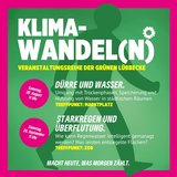 Die Silhouette eines grünen Männchen  spaziert durch einen hellgrünen Hintergrund
